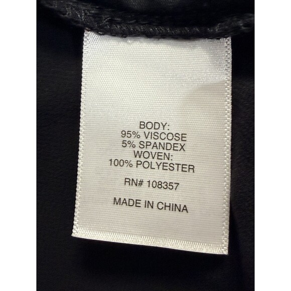 a.n.a A New Approach Women's M Black Open Front Cardigan Chiffon Hem Drape - Picture 6 of 7